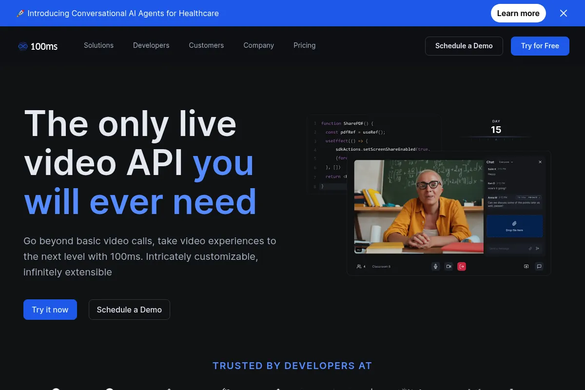 100ms website preview