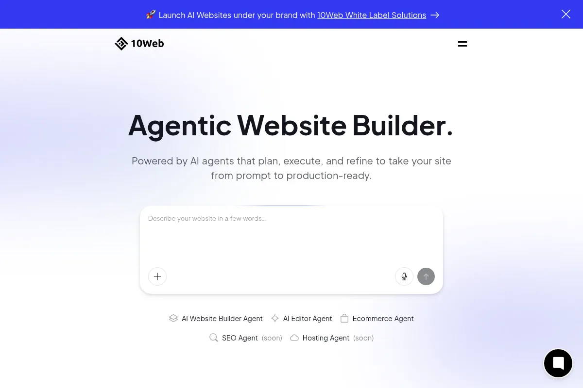 10Web website preview
