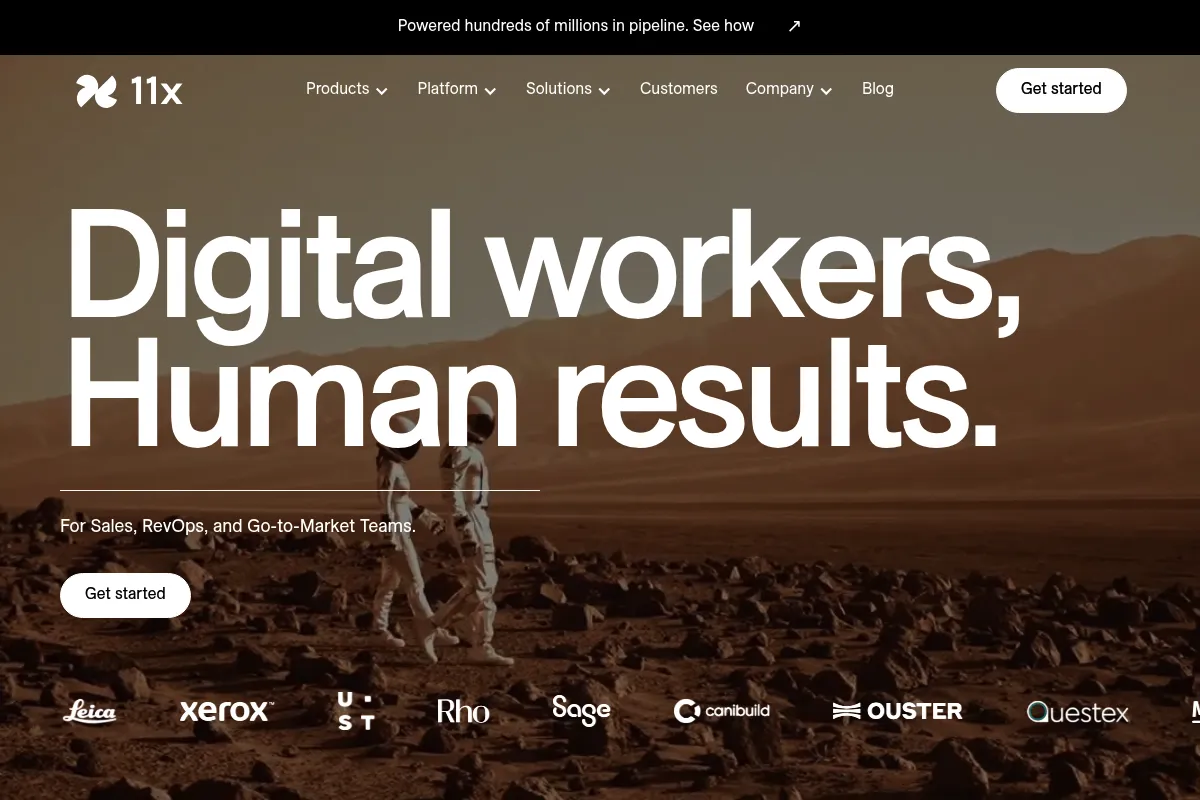 11x.ai website preview