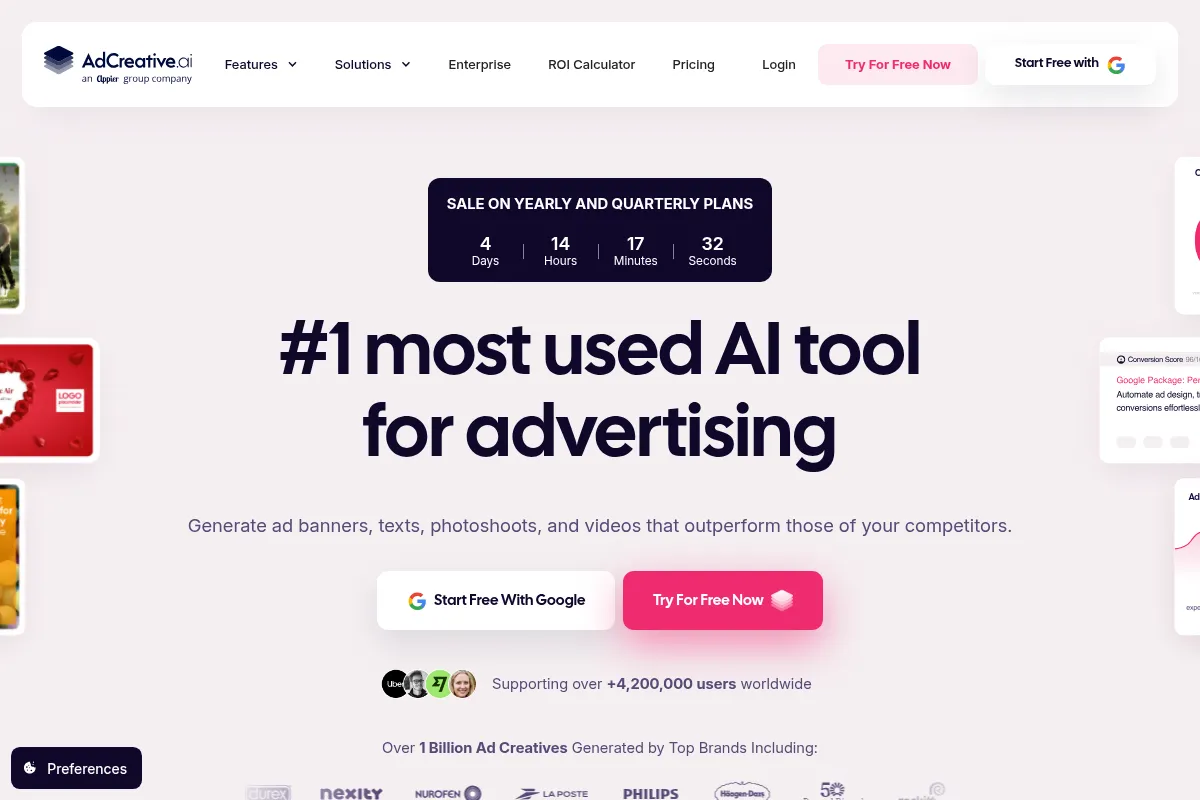 AdCreative website preview