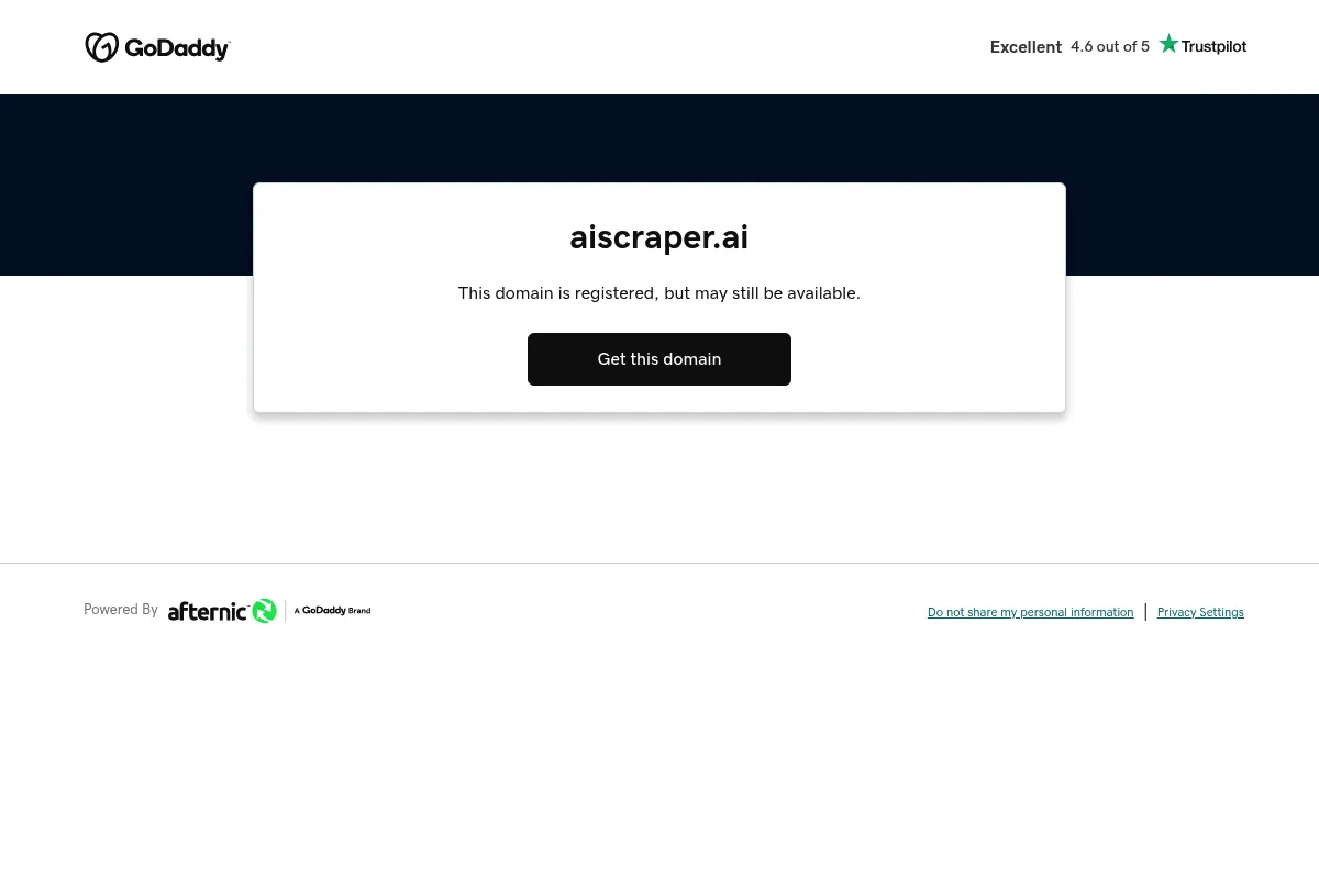 AIScraper website preview