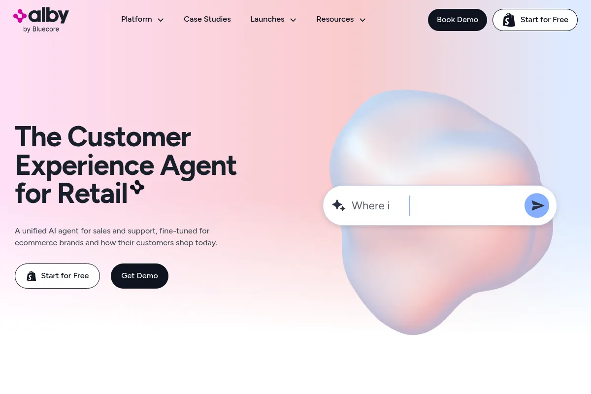 Alby website preview