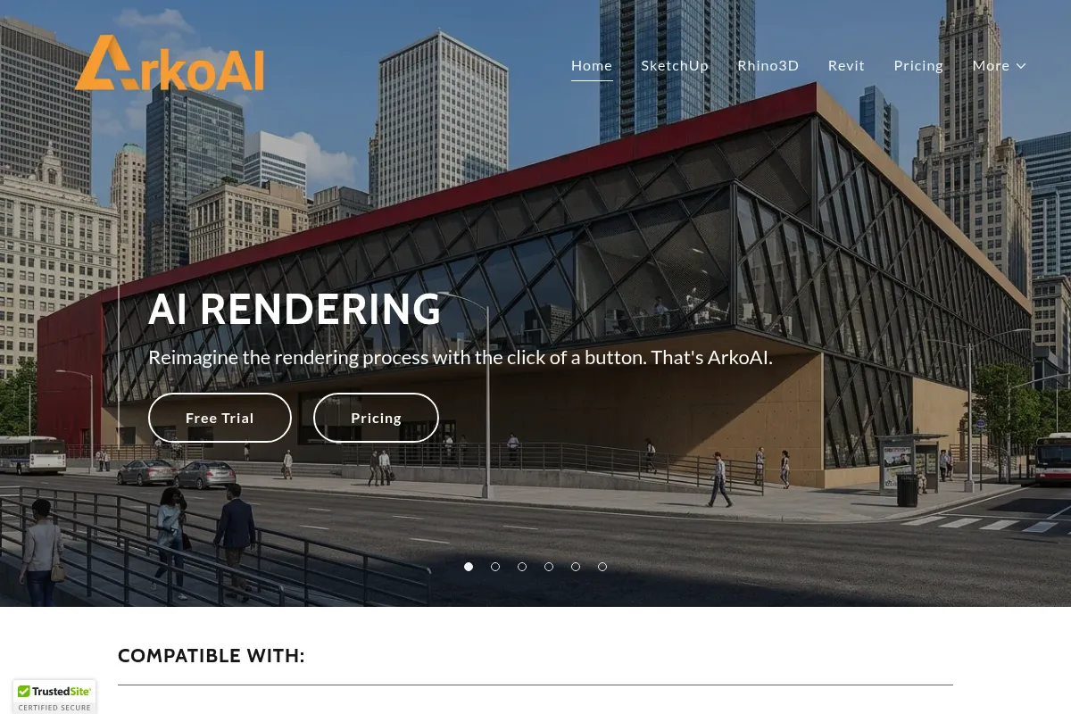 ArkoAI website preview