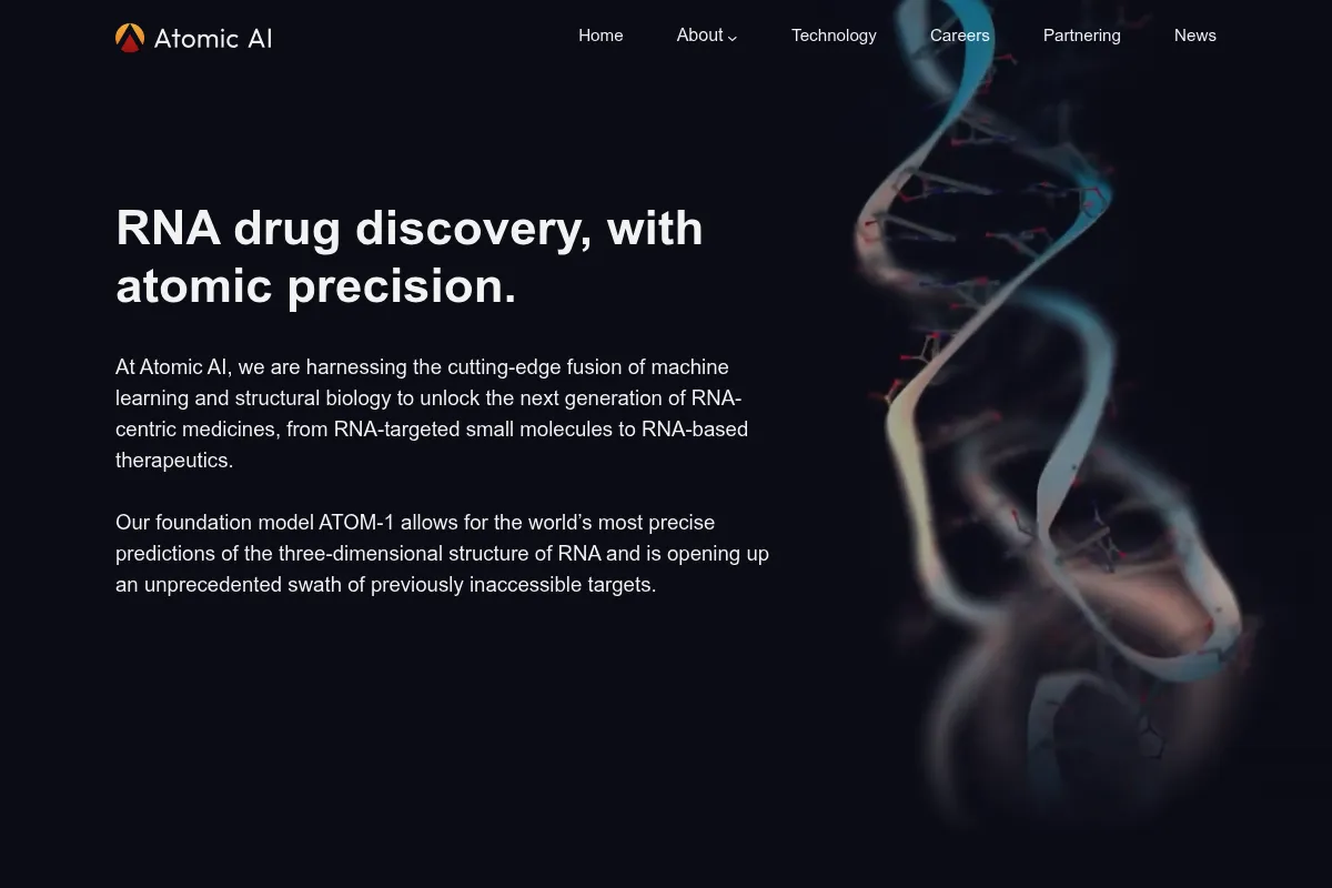 Atomic AI website preview