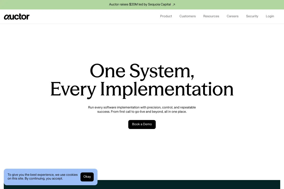 Auctor website preview