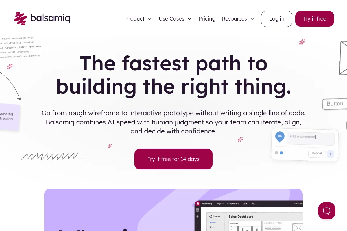 Balsamiq website preview