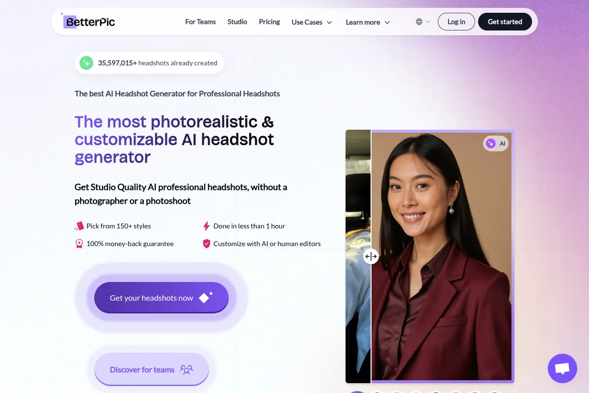 BetterPic website preview