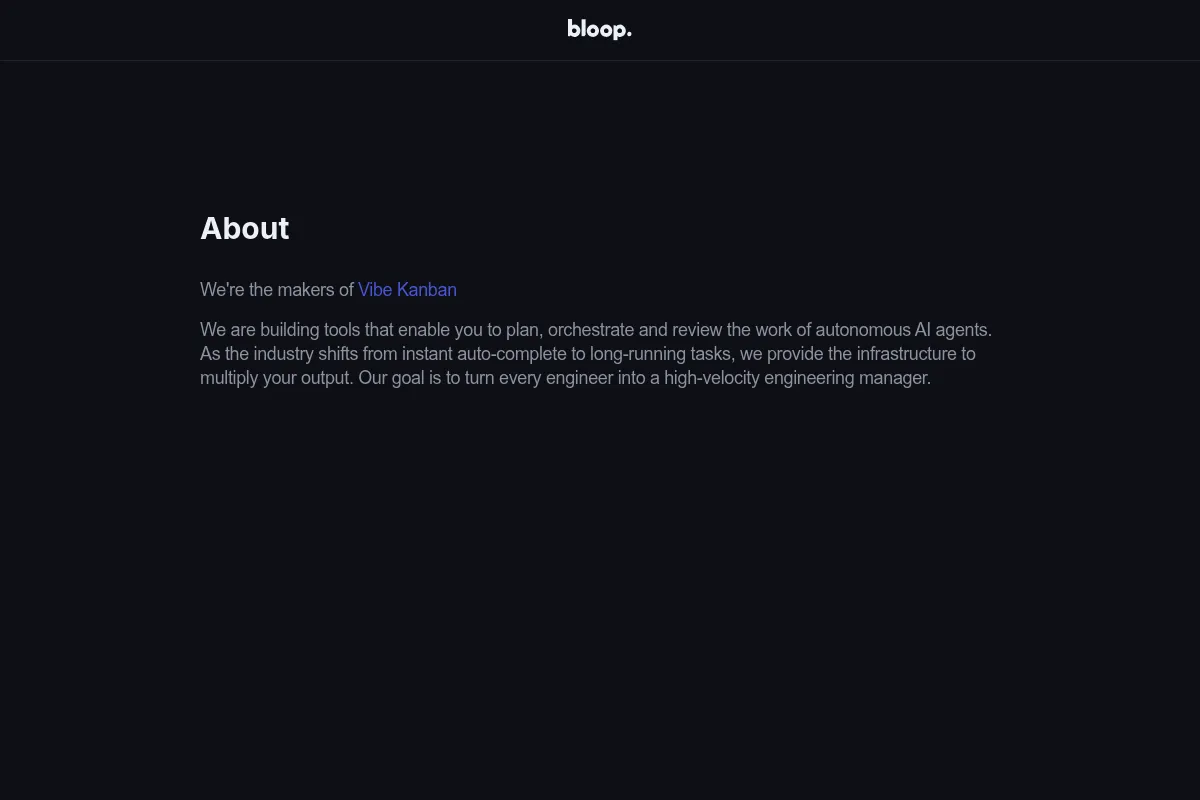bloop website preview