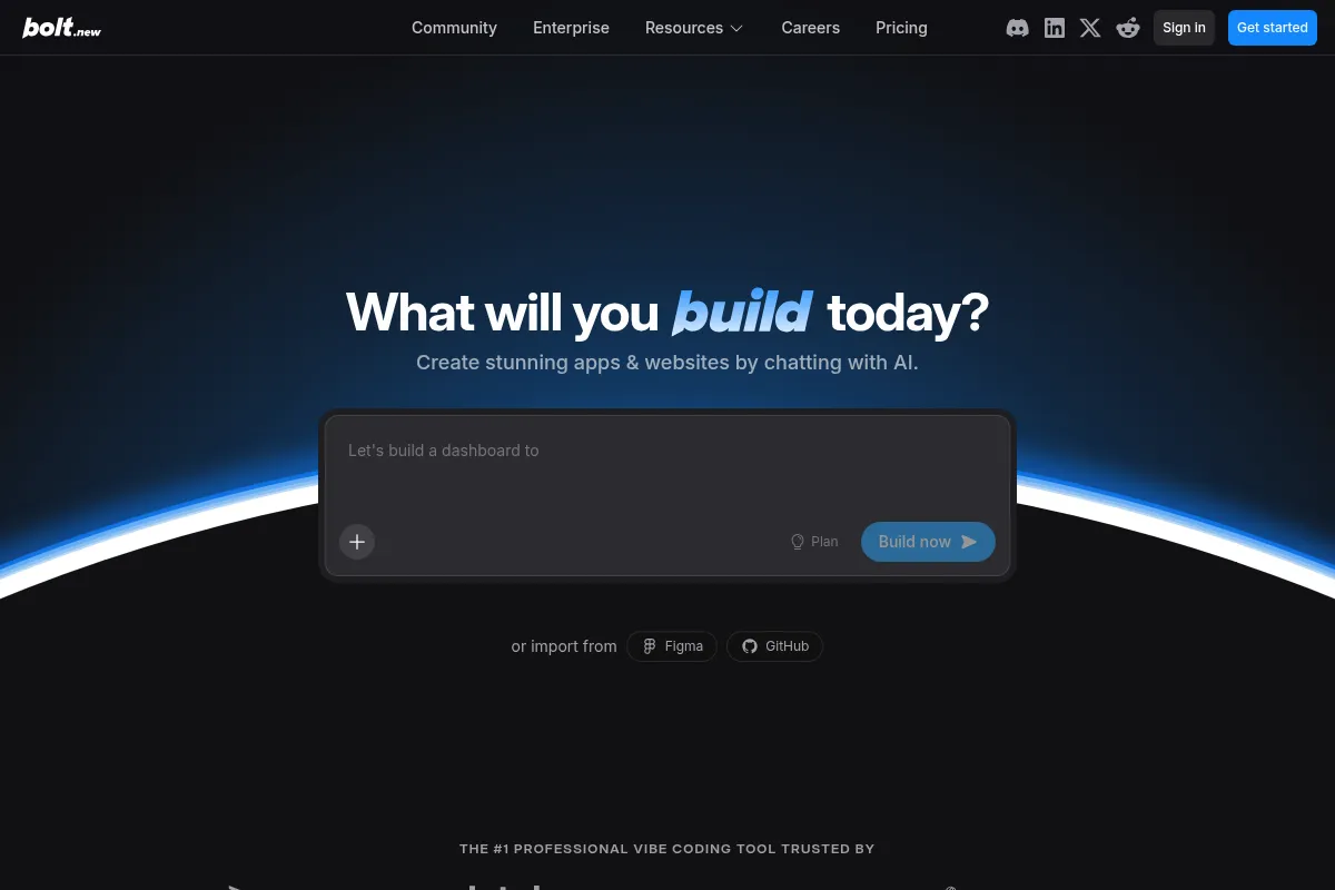Bolt.new website preview