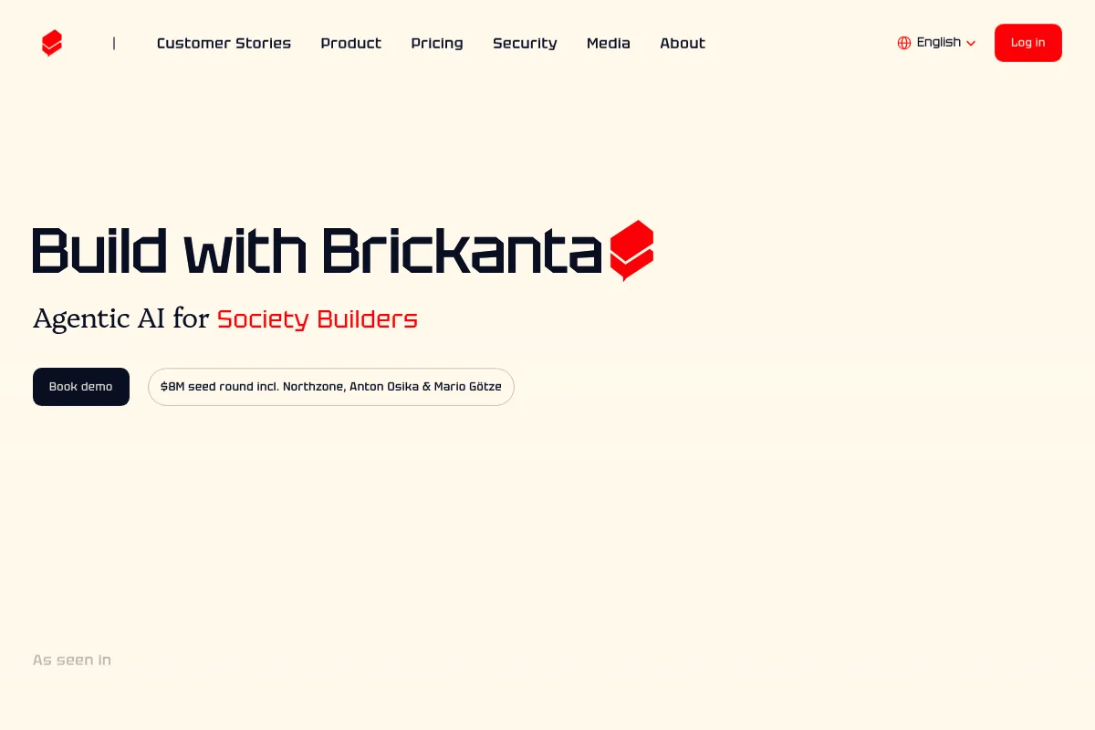 Brickanta website preview