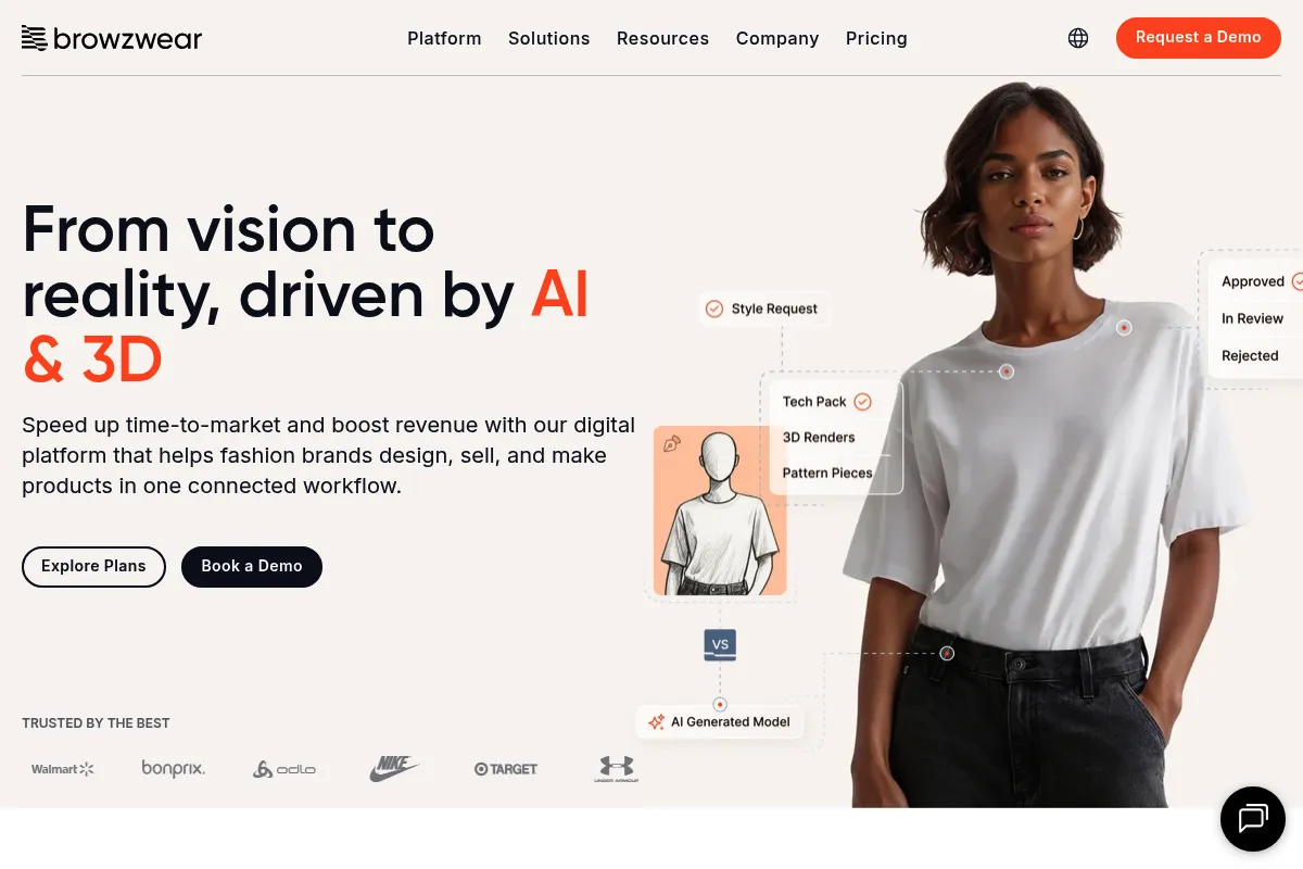 Browzwear website preview