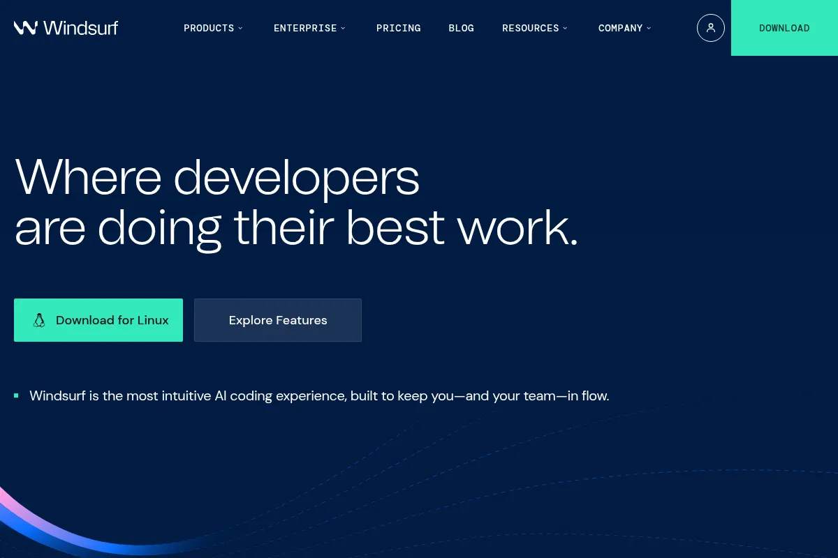Codeium website preview