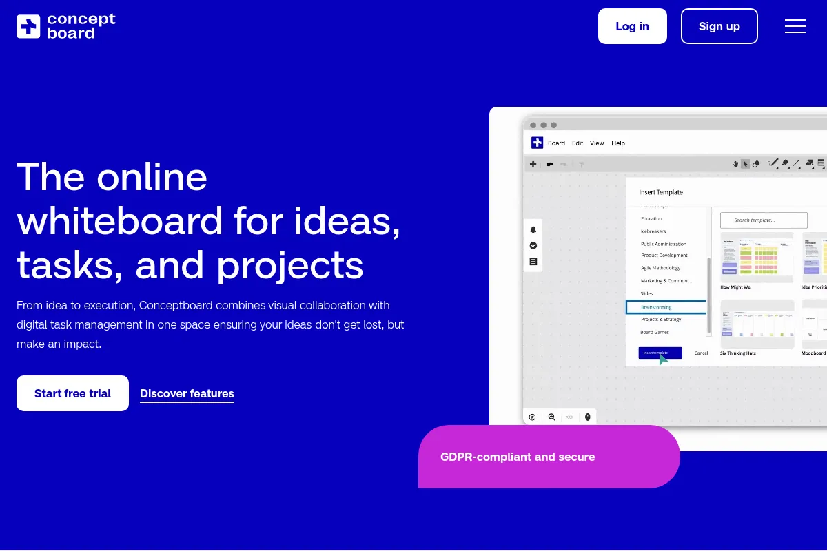 Conceptboard website preview