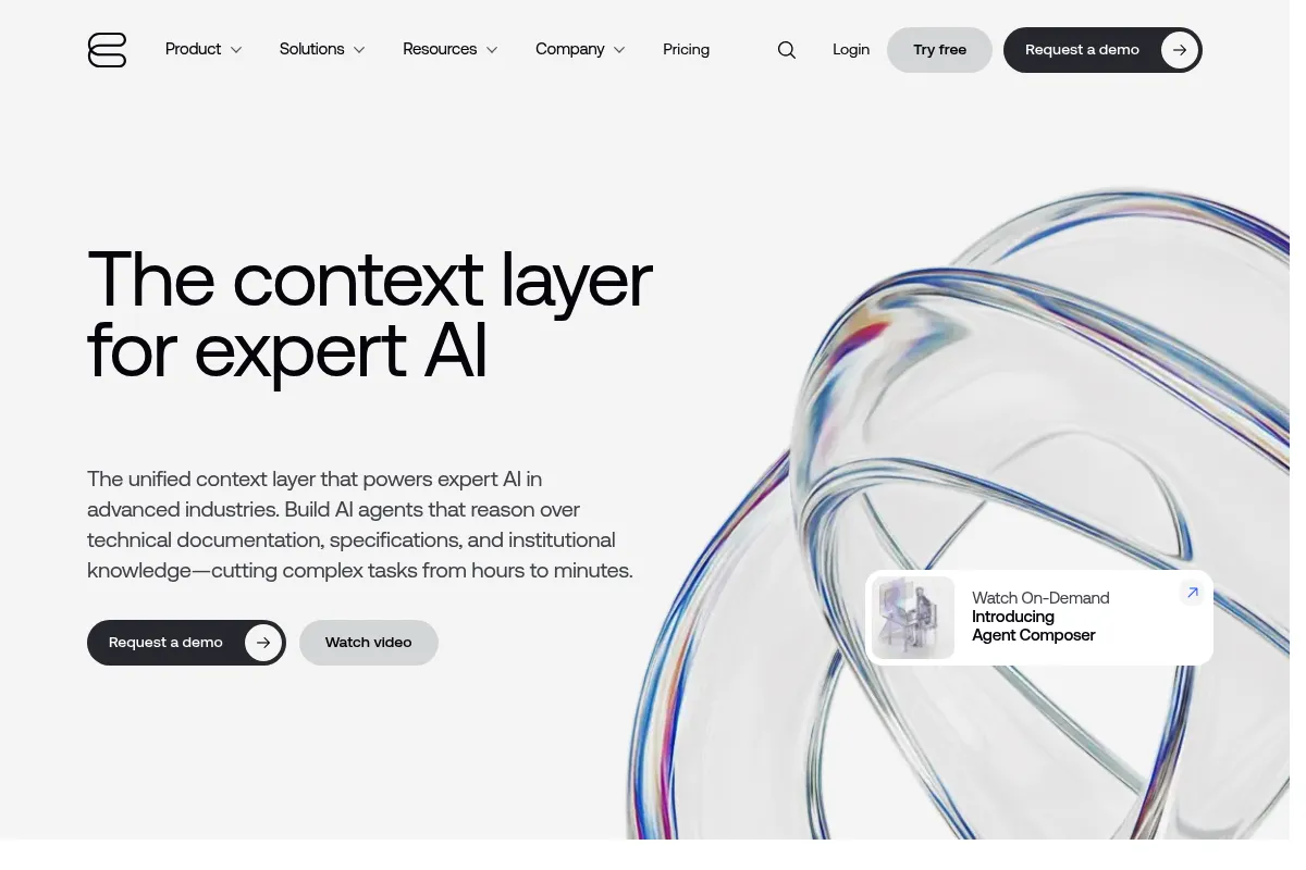 Contextual AI website preview
