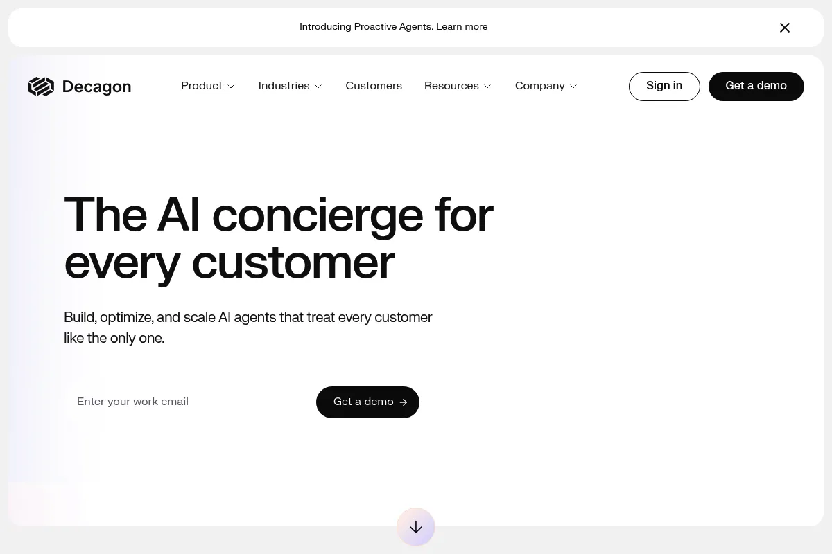 Decagon website preview