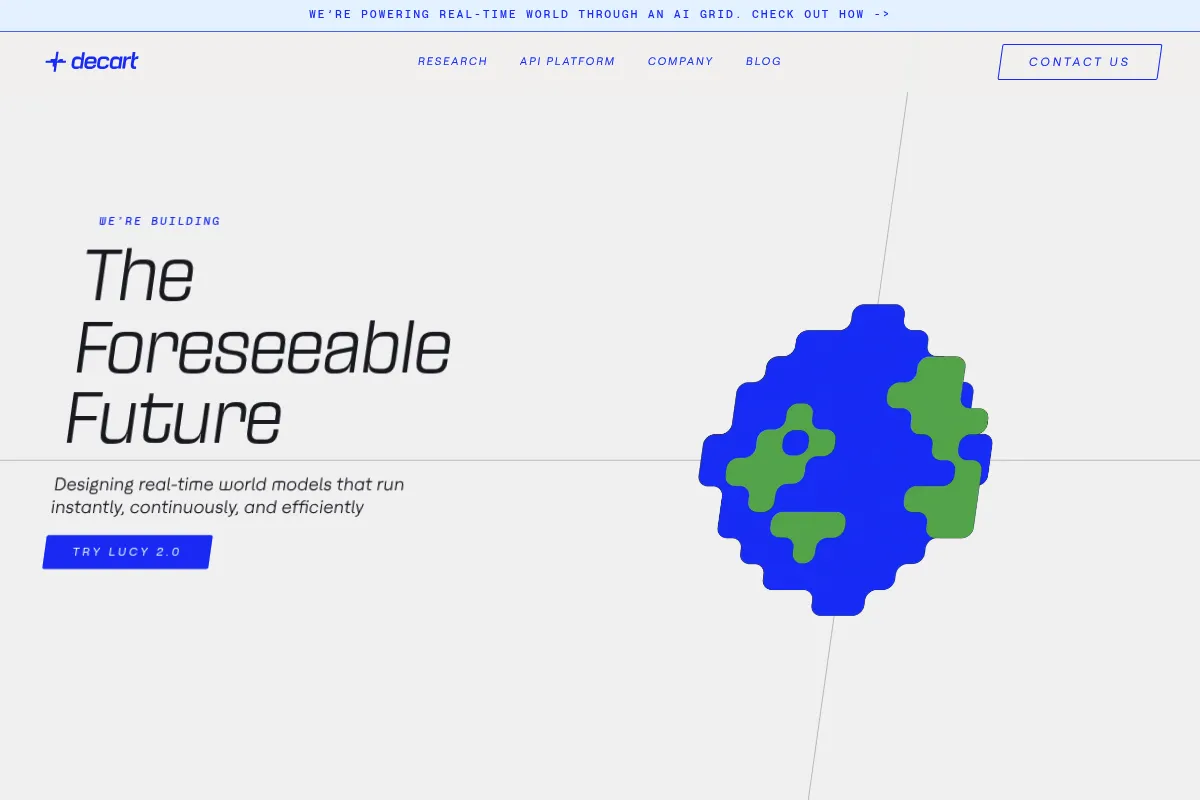 Decart website preview