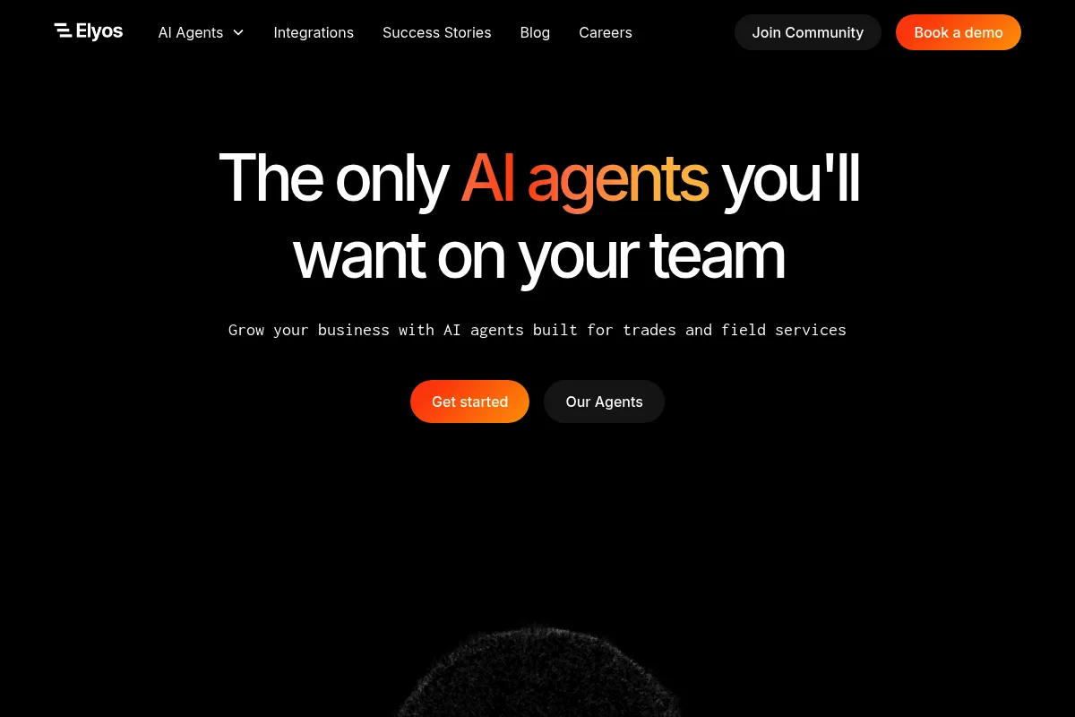 Elyos AI website preview