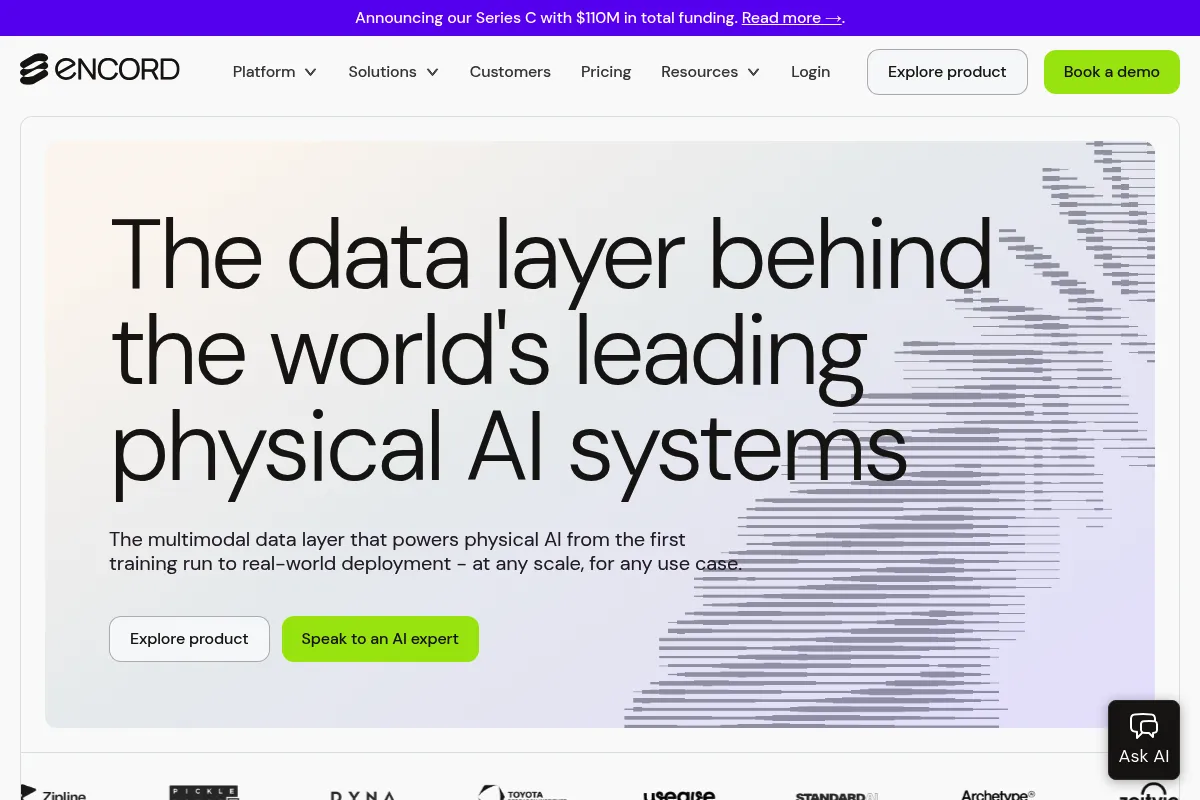 Encord website preview
