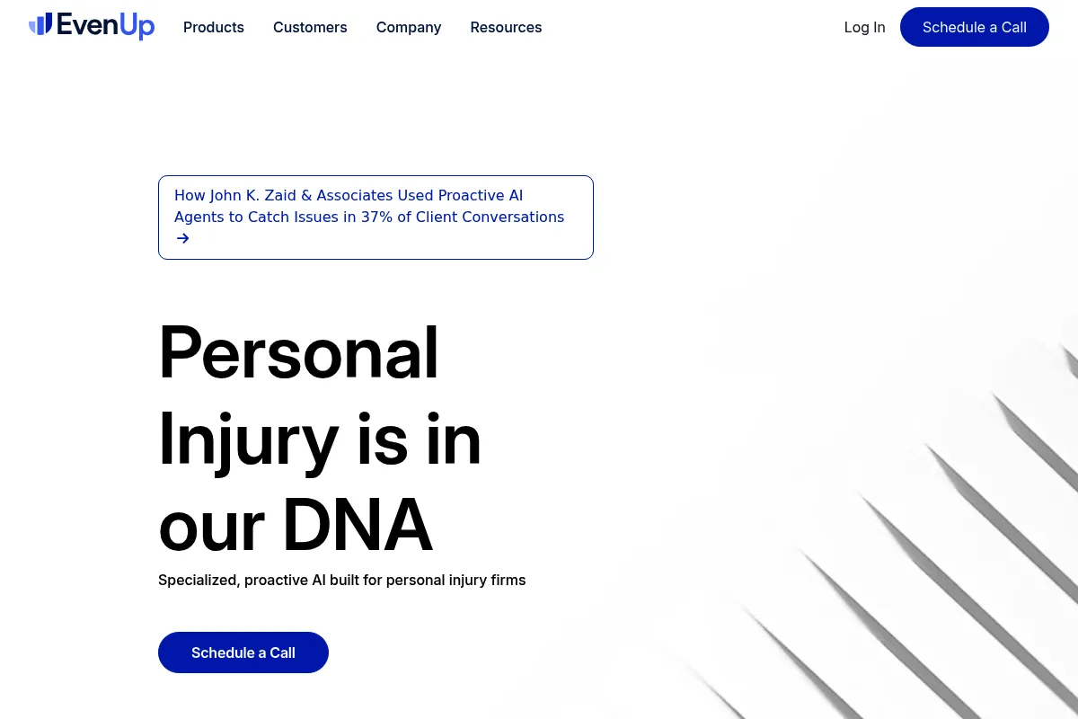 EvenUp website preview