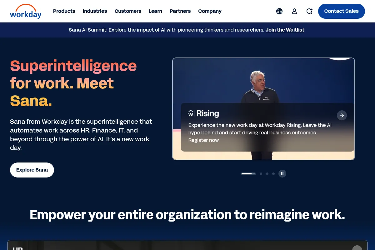 Evisort website preview