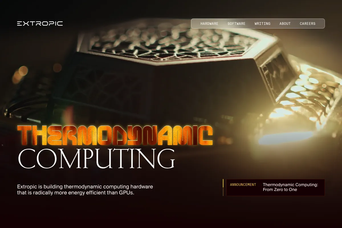 Extropic website preview