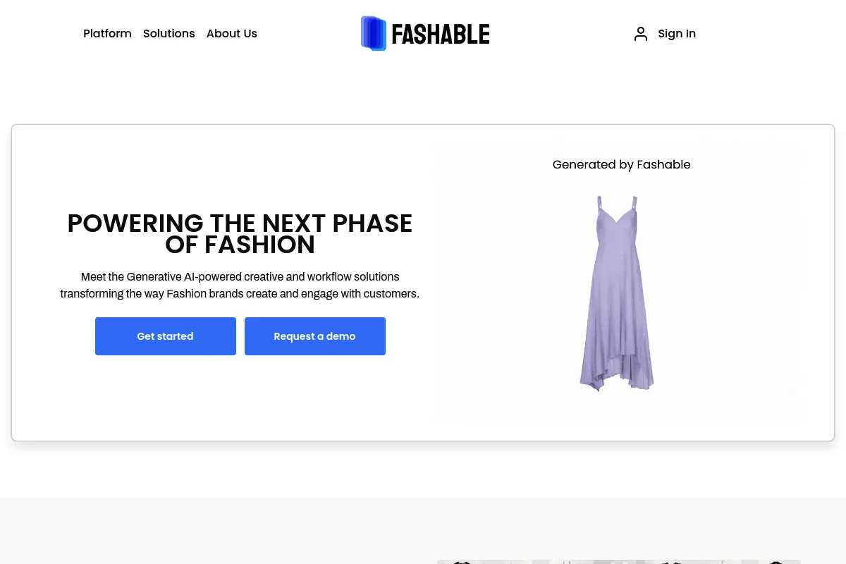 Fashable website preview