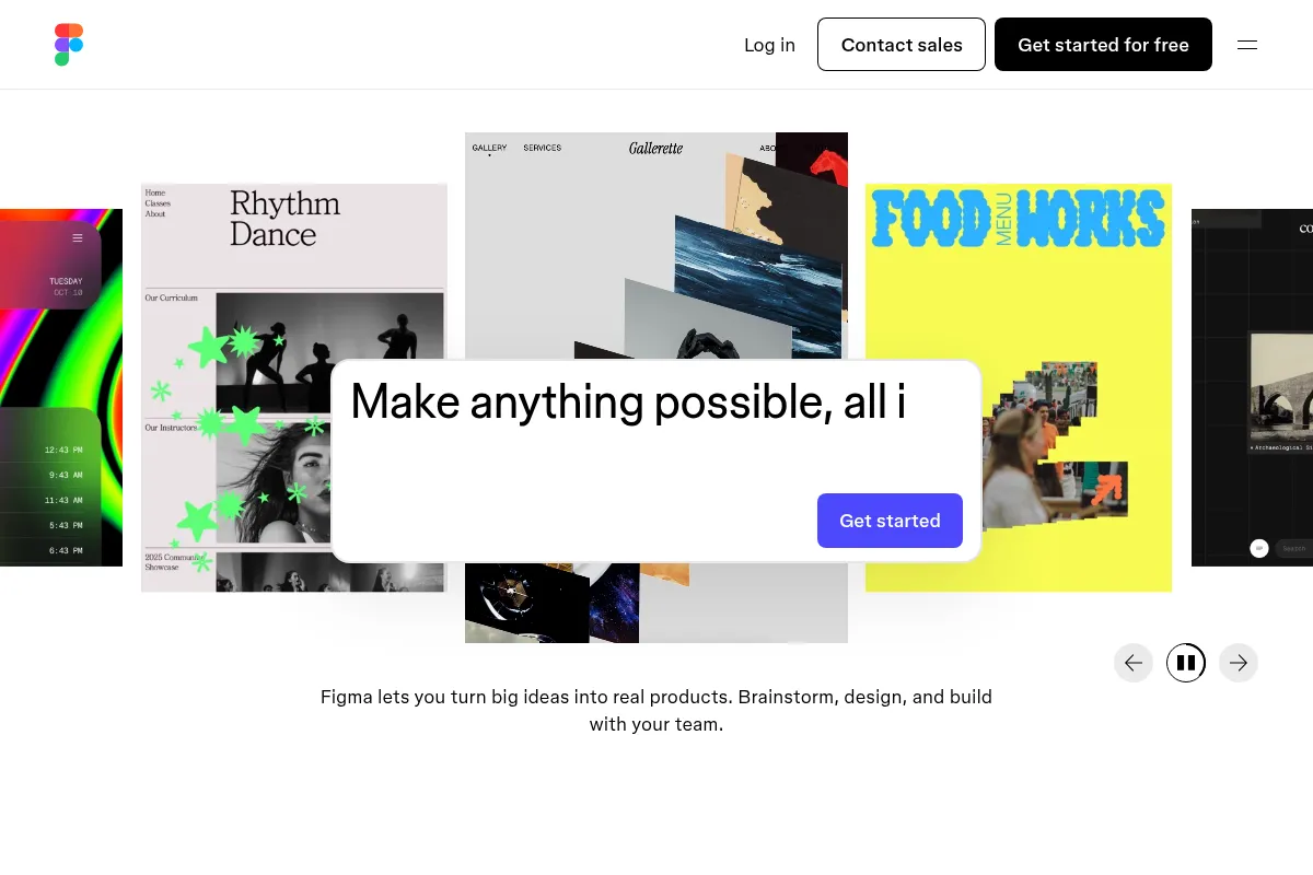 Figma AI website preview