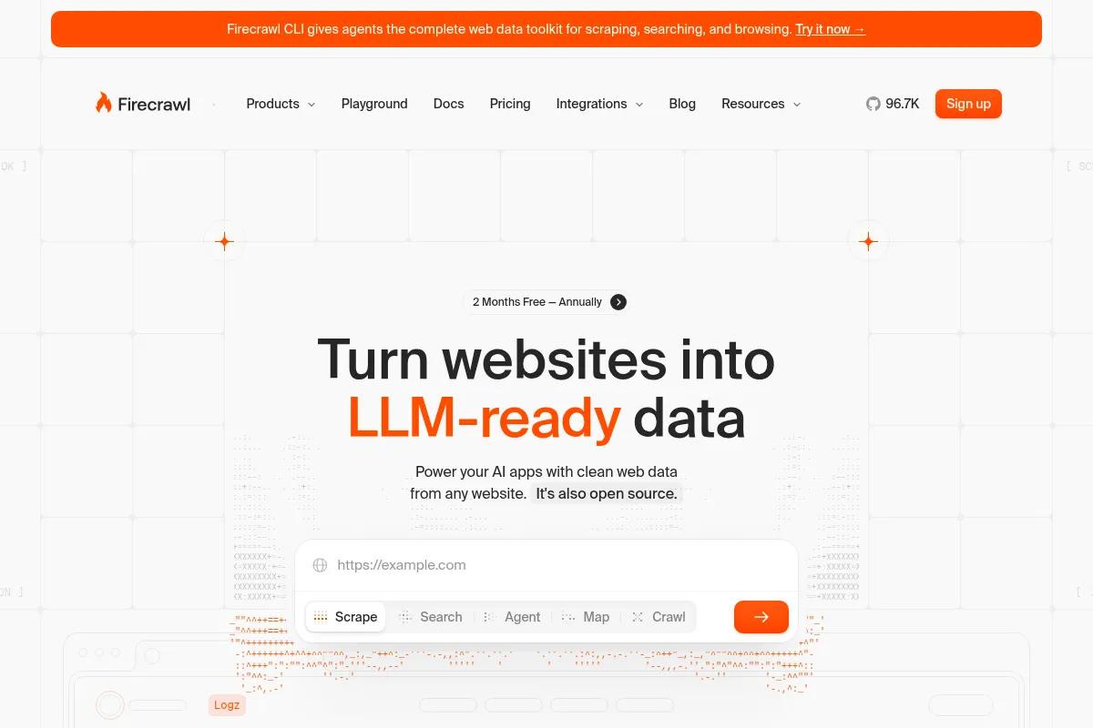 Firecrawl website preview