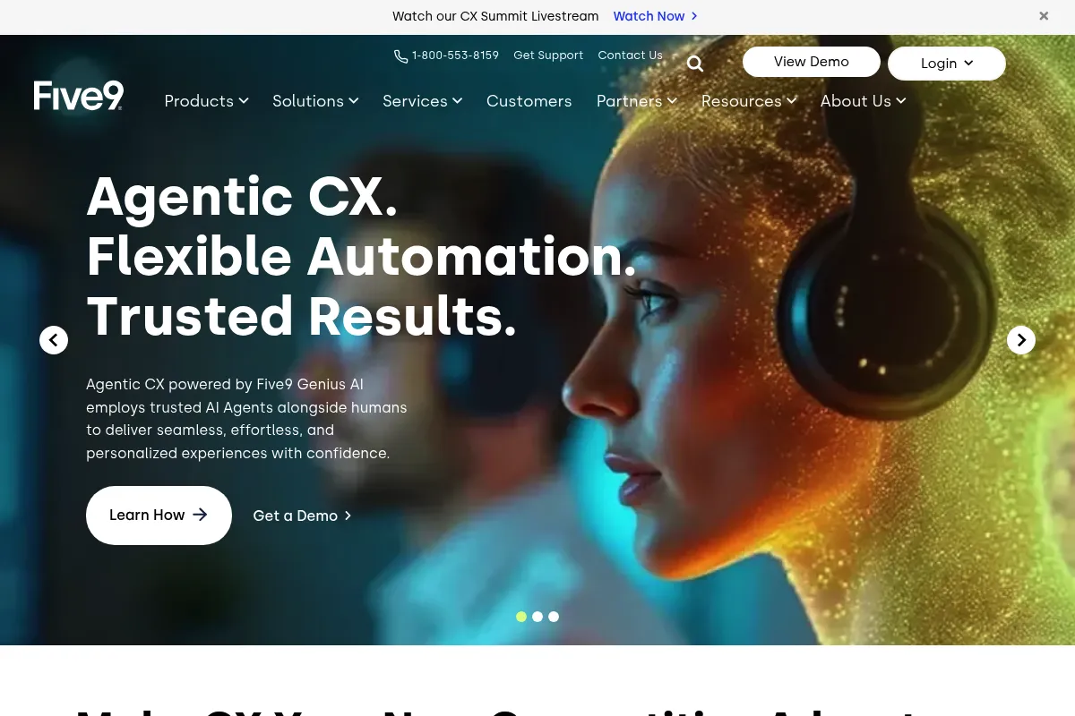 Five9 website preview