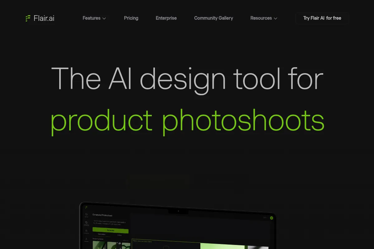 Flair website preview