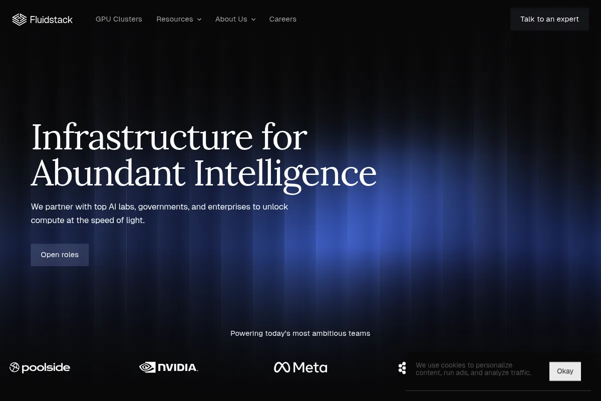 FluidStack website preview
