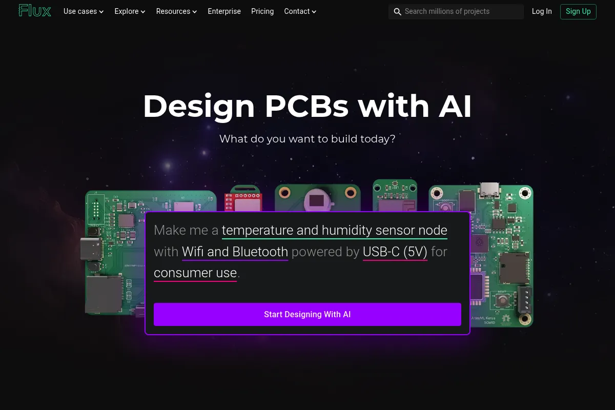 FLUX (by Black Forest Labs) website preview
