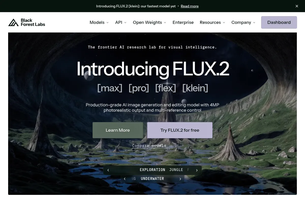 Flux website preview
