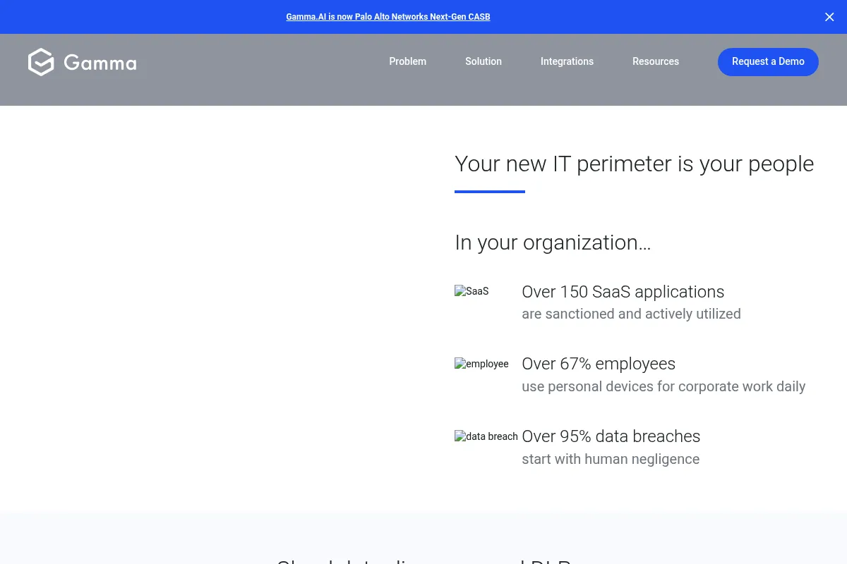 Gamma.AI website preview