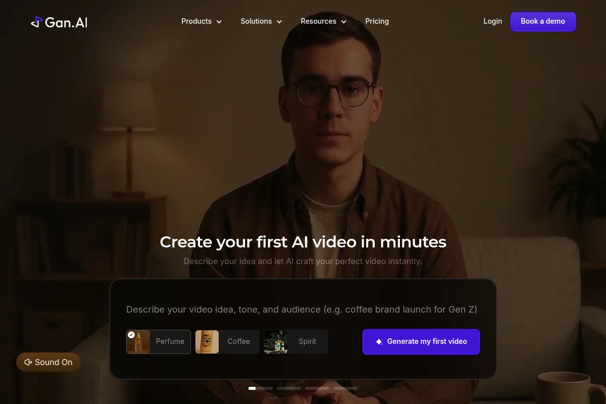 Gan.ai website preview