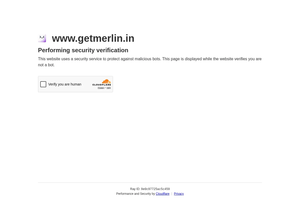 Merlin website preview