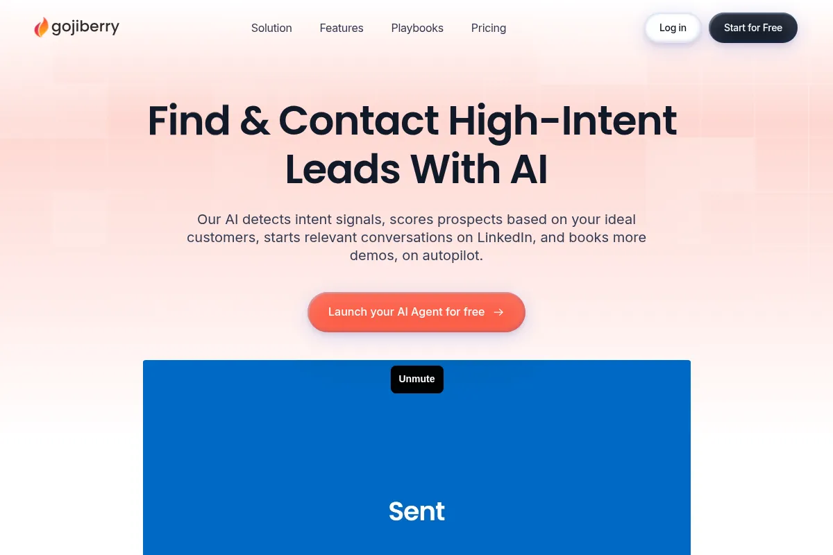 Gojiberry AI website preview