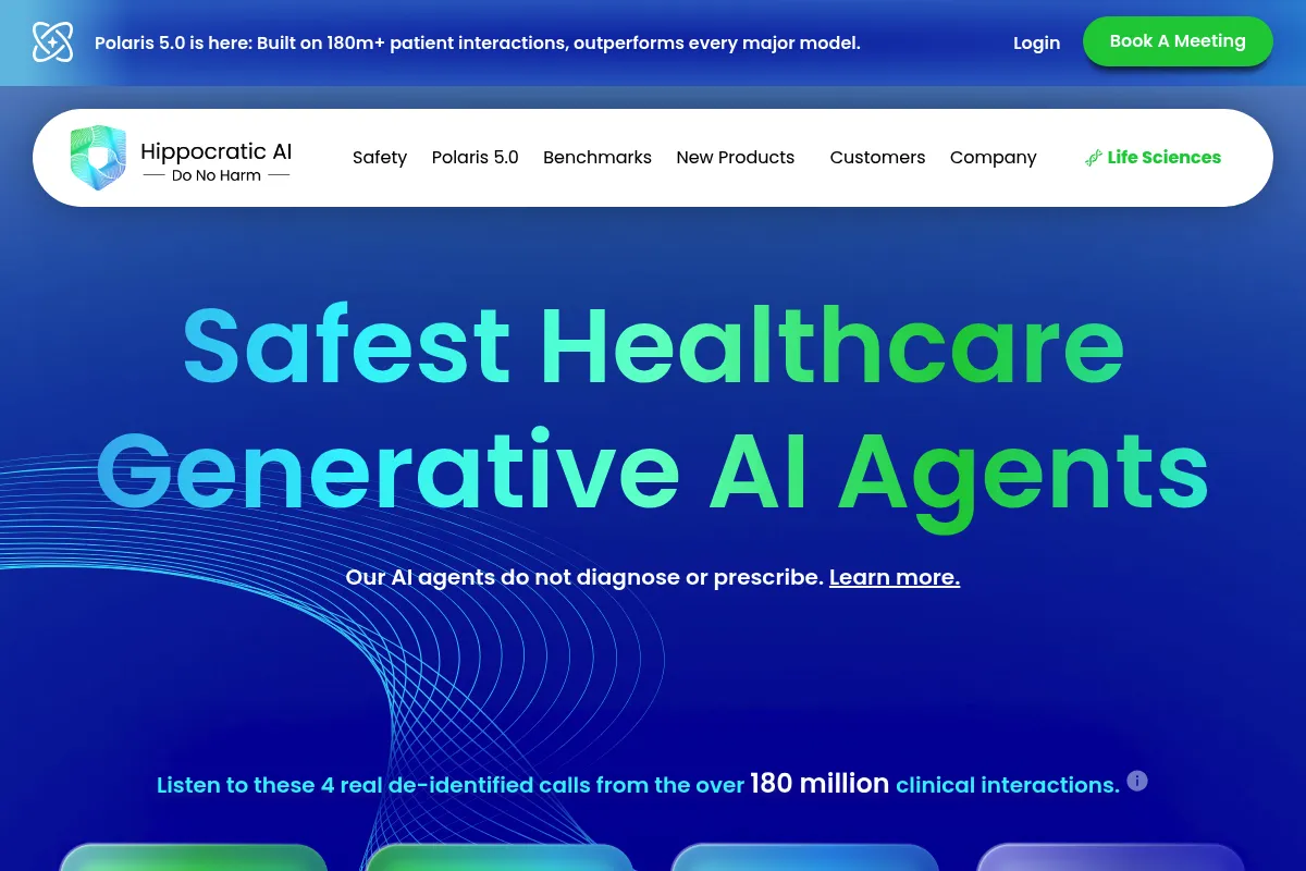 Hippocratic AI website preview