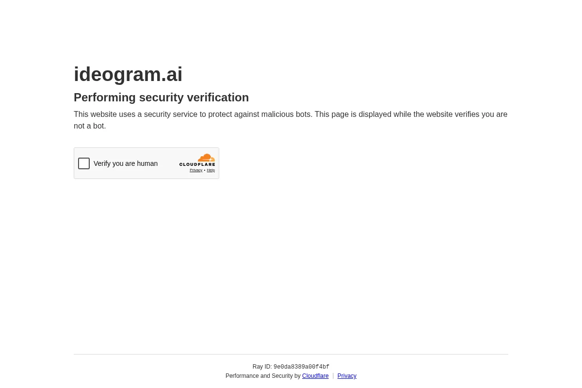 Ideogram website preview