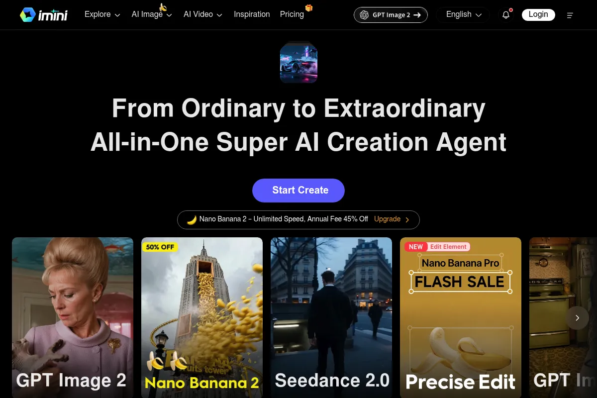iMini website preview