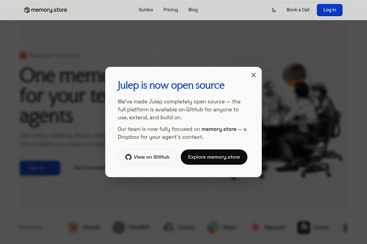 Julep website preview