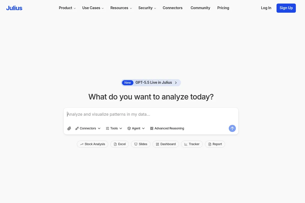 Julius website preview