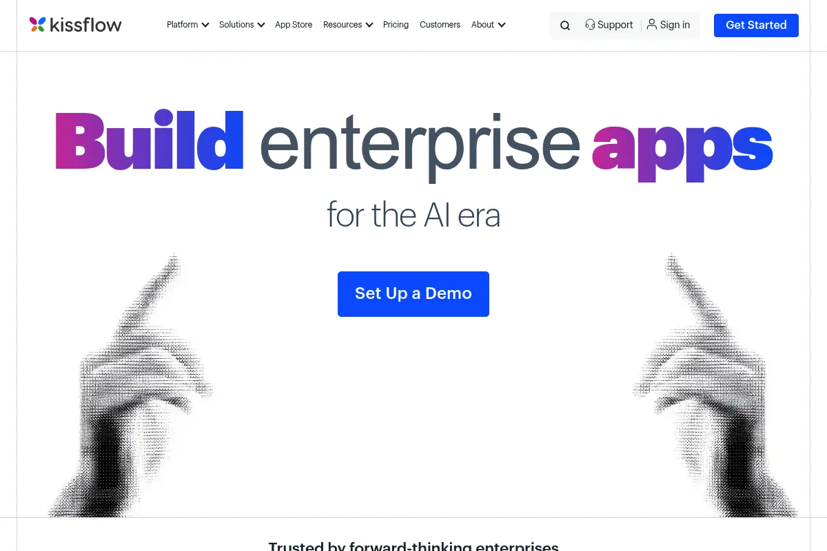Kissflow website preview