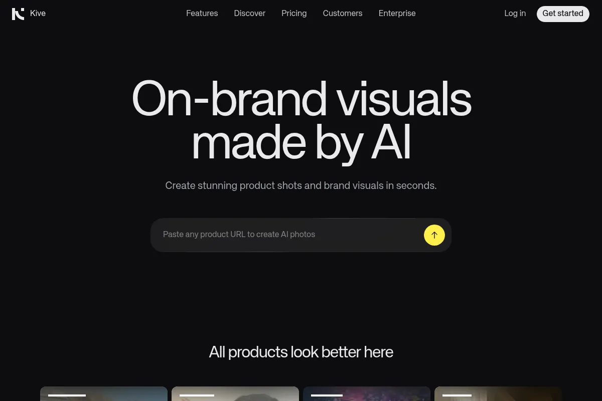 Kive website preview
