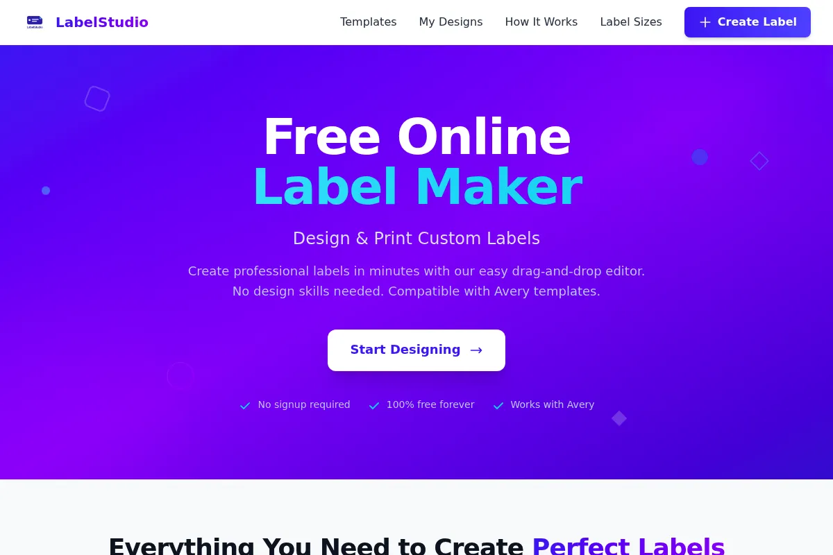 Label Studio website preview