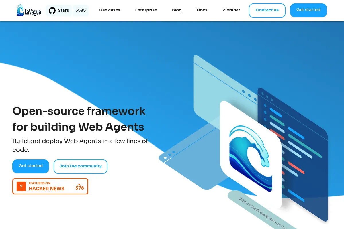 LaVague website preview