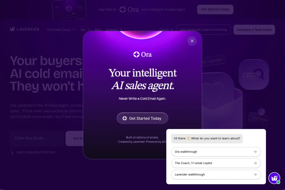 Lavender website preview