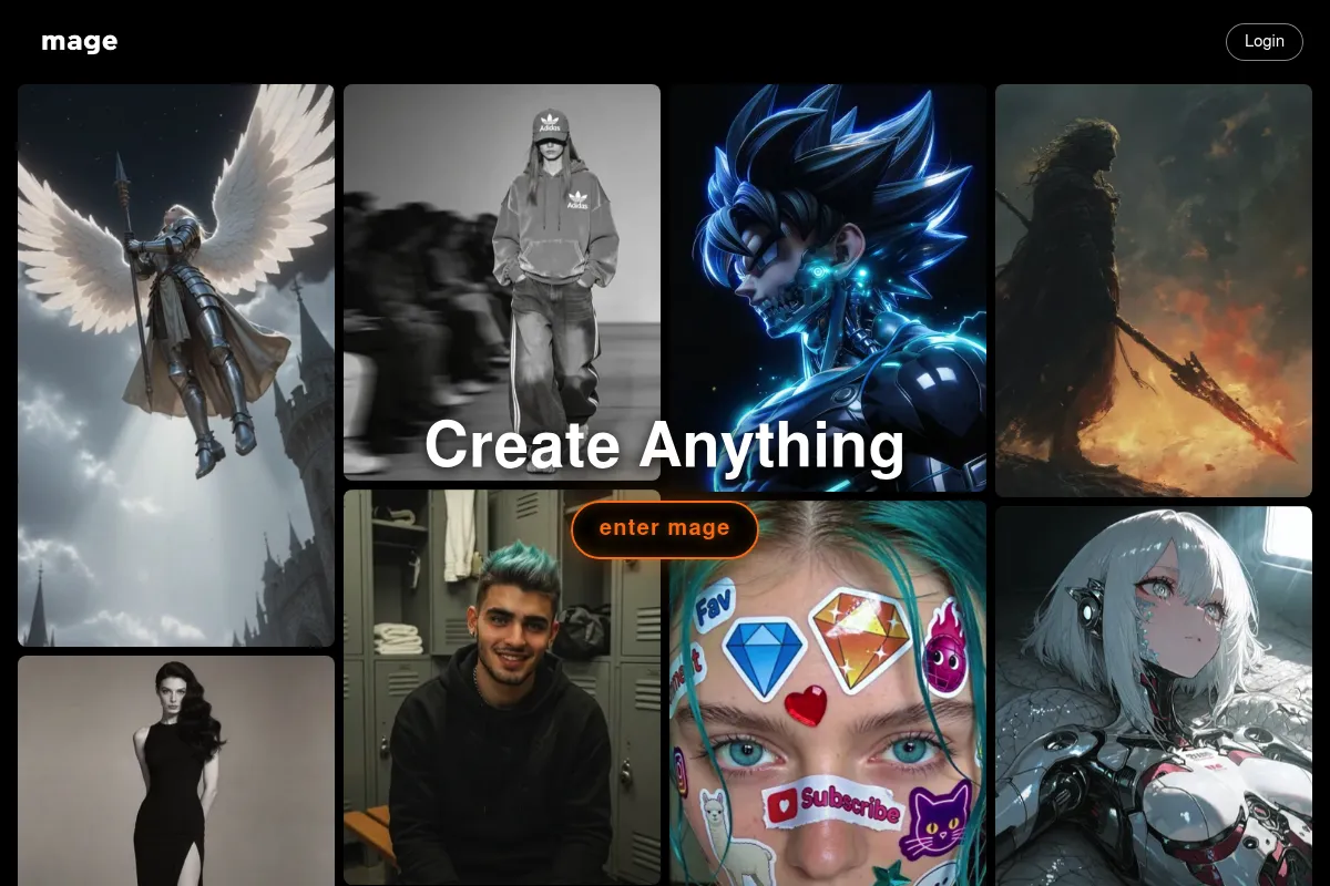 Mage website preview