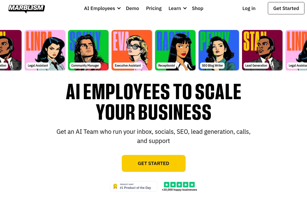 Marblism website preview