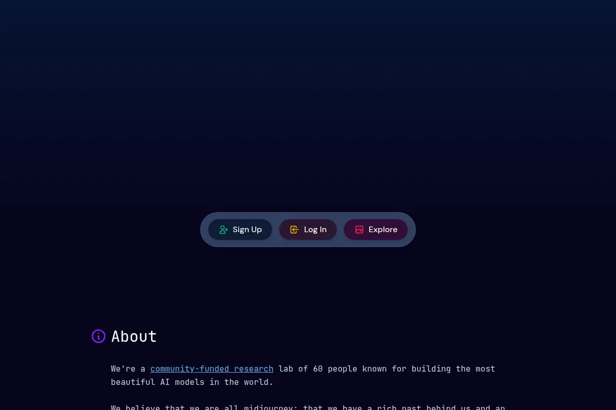 Midjourney website preview